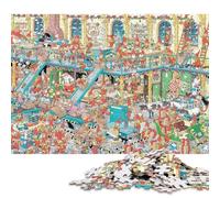 El Taller de Papá Noel Puzzles Adultos 300 Piezas Juego De Rompecabezas para Decoración del Hogar Educational Game Cumpleaños Stress Relief 300pcs (40x28cm)