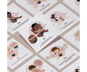 El taller nido Tarjetas de bebé Signo - Mi ritual de la noche | 7 Tarjetas para Enseñar al bebé a expresar Sus necesidades y emociones | decoración para la habitación del bebé