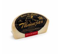 El Tamujar Queso de Cabra Artesano Extremeño 350 g Aprox. - Leche Cruda - Curado - Pasta Semiblanda - Sabor Intenso y Persistente - Sin Lactosa