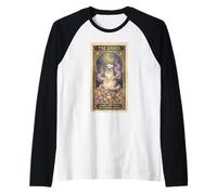 El Tarot Baker Tarjeta Gato Macaron Meme Estética Camiseta Manga Raglan