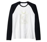 El Tarot de la Alta Sacerdotisa - Sabiduría e Intuición del Cuervo V2 Camiseta Manga Raglan