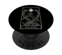 El Tarot de los Amantes - Arte Romance Celestial Raven V2 PopSockets PopGrip Adhesivo