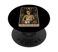 El Tarot del Día de la Madre del Perro Bulldog Francés Mamá Mamá Frenchie PopSockets PopGrip Adhesivo