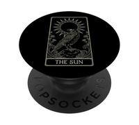 El Tarot del Sol - Radiant Raven Celestial Design V3 PopSockets PopGrip Adhesivo