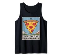 El Tarot me Dijo Que pidiera Pizza Tarjeta Divertida Amante Camiseta sin Mangas