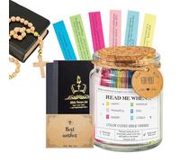 El tarro de oración de la Biblia - Tarjetas con versículos bíblicos inspiradores para animar - Caja con oraciones diarias y versículos de la Biblia - Para hombres y mujeres, adultos, familia, amigos