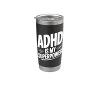 El TDAH es mi superpoder Vaso térmico de acero inoxidable de doble pared