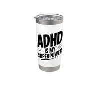 El TDAH es mi superpoder Vaso térmico de acero inoxidable de doble pared