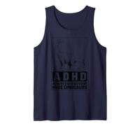 El TDAH Siempre distraído por enormes Dinosaurios Neurodiversidad Camiseta sin Mangas