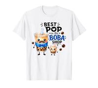 El té de Burbujas Cute Dad Bubble Tea Best Pop in The Boba Shop Camiseta