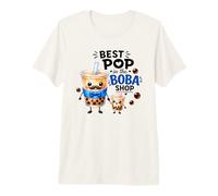 El té de Burbujas Cute Dad Bubble Tea Best Pop in The Boba Shop Camiseta Premium