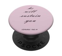 Él te sostendrá Isaías 46:4 PopSockets PopGrip Adhesivo