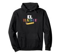 EL Teacher English Learner Squad Escuela de enseñanza Hombres Mujeres Sudadera con Capucha