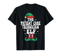 El Técnico de Atención al Paciente Elfo Funny Christmas Camiseta