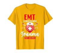 El técnico de emergencias Puede ocuparse de los traumas y no Camiseta, Hombre, Dorado Brillante, 3XL