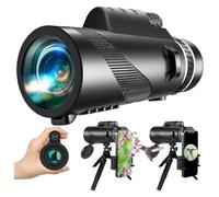 El telescopio monocular 80x100 de Alta Potencia es Adecuado for teléfonos Inteligentes, observar Las Estrellas, Cazar Animales Salvajes y Acampar
