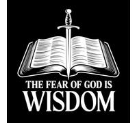 El temor de Dios es diseño de sabiduría. Calcomanías de letras 67.2x67.7cm Removible sin dejar pegamento Blanco
