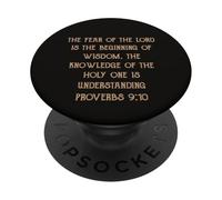 El temor del Señor es sabiduría Entendiendo Proverbios 9:10 PopSockets PopGrip Adhesivo