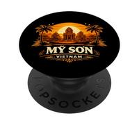 El Templo del Loto de My Son, Vietnam, arruina la Antigua Herencia Cham PopSockets PopGrip Adhesivo
