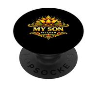 El Templo del Loto de My Son, Vietnam, arruina la Antigua Herencia Cham PopSockets PopGrip Adhesivo
