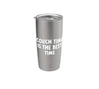El tiempo en el sofá es el mejor momento Vaso térmico de acero inoxidable de doble pared