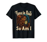 El tiempo es nueces así que soy divertido asustado tiempo viajando ardilla Camiseta
