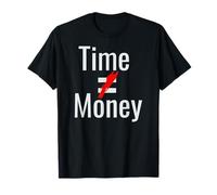 El Tiempo no es Igual al Dinero tachado Rojo Camiseta
