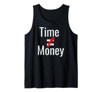 El Tiempo no es Igual al Dinero tachado Rojo Camiseta sin Mangas