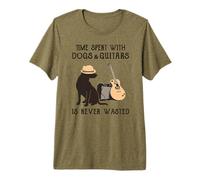 El Tiempo Pasado con Perros y Guitarras Nunca se Pierde Camiseta Premium