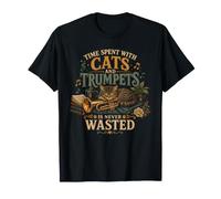 El Tiempo Que Pasa con Gatos y trompetas Nunca se Pierde Camiseta