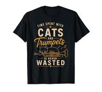 El Tiempo Que Pasa con Gatos y trompetas Nunca se Pierde Camiseta