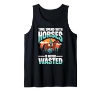 El Tiempo Que Pasa con los Caballos Nunca se Pierde Camiseta sin Mangas