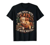 El Tiempo Que Pasa con los Gatos Nunca se desperdicia la Naturaleza Camiseta gráfica económica