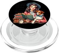 El Tiempo Que se Pasa con Libros y Perros Nunca se Pierde PopSockets PopGrip para MagSafe