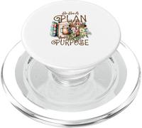 Él Tiene un Plan y yo Tengo un propósito Cristiano PopSockets PopGrip para MagSafe