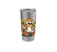 El tigre de la batería busca amantes de los instrumentos y la batería Vaso térmico de acero inoxidable de doble pared