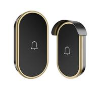 El timbre cuenta con protector de lluvia, 60 canciones integradas, función de silencio y un tono de bienvenida. Disponible en tamaños estándar de EE. UU., Europa y el Reino Unido.(Black Glod,UK)