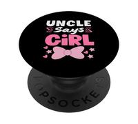El tío Dice Que el Equipo de votación de revelación de género de niña Hija Rosa PopSockets PopGrip Adhesivo