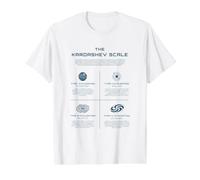 El Tipo de civilización energética de la Ciencia de la Escala de Kardashev Camiseta gráfica económica, Hombre, Blanco, S