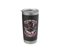 El tipo de sangre es tinta amante del tatuaje adicto a la tinta Vaso térmico de acero inoxidable de doble pared