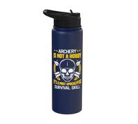 El tiro con arco no es un hobby, es una habilidad de supervivencia post apocalíptica. Stainless Steel Insulated Water Bottle