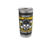 El tiro con arco no es un hobby, es una habilidad de supervivencia post apocalíptica. Vaso térmico de acero inoxidable de doble pared