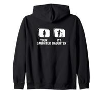 El titiritero, tu hija, mi hija, papá, titiritero divertido Sudadera con Capucha