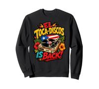 El Toca-Discos está de Vuelta Boricua Retro Vinyl DJ Vibes Sudadera