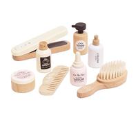 El Toy Van Conjunto de Cuidado Capilar y Suavizar, Juego de Imitación, Madera FSC™, con Suavizador, Peine, Cepillo, Espuma, Spray, Suero, Máscara y Laca