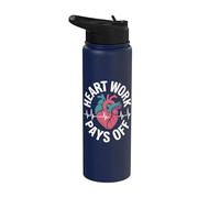 El trabajo cardíaco paga los entusiastas del cardiólogo Stainless Steel Insulated Water Bottle