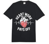 El Trabajo cardíaco Paga Sus Frutos cardíacos Comfort Colors Adult Heavyweight T-Shirt