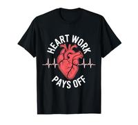 El Trabajo del corazón Paga el corazón anatómico Camiseta gráfica económica