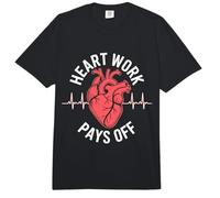 El Trabajo del corazón Paga el corazón anatómico Comfort Colors Adult Heavyweight T-Shirt
