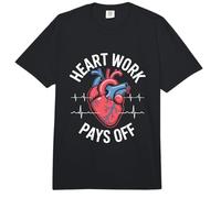 El Trabajo del corazón Paga el corazón anatómico Comfort Colors Adult Heavyweight T-Shirt